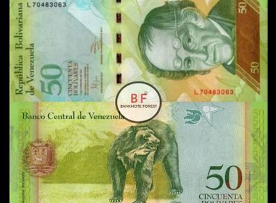 Venezuela | 2011 | 50 Bolivares | P.92e | UNC