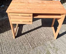 Light oak desk