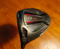 Left Handed Ping G410 Plus driver, stiff shaft