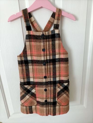 2 Girls smock and dungaree dress age 4years