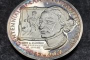 (41.3 Grams .999 Silver) 1967 Canadian Confederation Centennial Medal John A. Macdonald