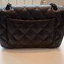 Rare all black C single flap bag. Image 6