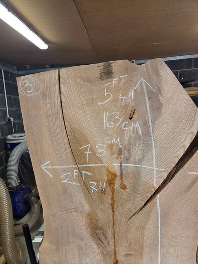 Live Edge Ash Slabs Kiln Dried Hardwood
