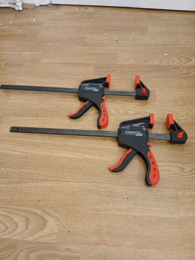 Assorted clamps, all together.