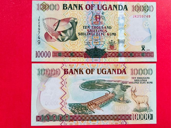 Uganda  10000  Shillings  2009. Pick  45c. ( Uncirculated )