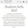 Finline Hudson High Back Sofa bed pristine condition Image 7