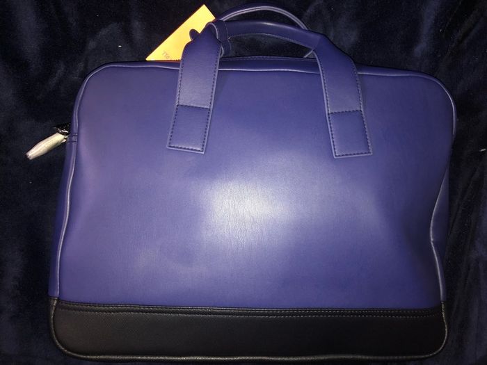 Trussardi Jeans leather business Brief Case shoulder travel Bag brand new with tag