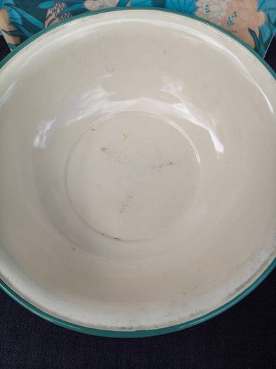 Vintage Enamel Pitcher and Bowl