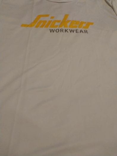 Snickers White Workwear T Shirt look your best in work light and Breathable   Sizes M L XL