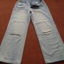 Light wash wide leg jeans Image 6