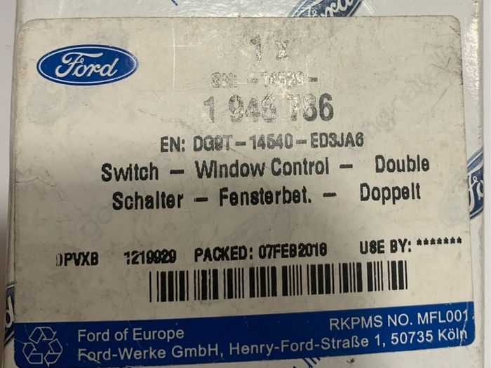 FORD MONDEO electric window switch