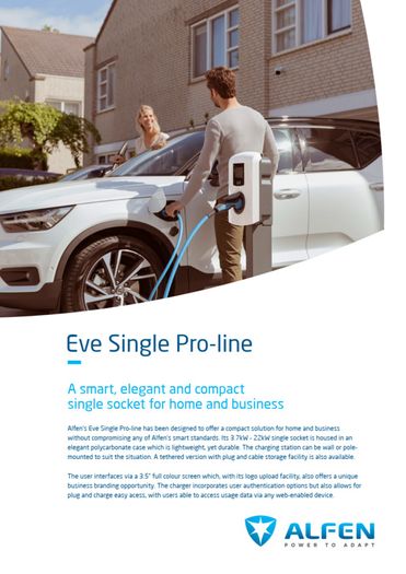 22kW EV Charger - Alfen Pro Line (3-phase)