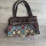 Authentic Vintage 1970s/1980s Beaded Corduroy Handbag / Bag Image 6