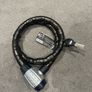 Armoured cable bike lock with keys. Image 3