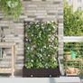 Garden Planter 2 pcs Brown 80 x 40 x 125.5 cm Steel Image 4