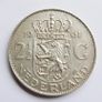 1961 Netherlands Kingdom Queen JULIANA Vintage Silver 2 1/2 Gulden Coin Image 9