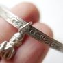 Vintage 925 Sterling Silver bangle with charm Image 4