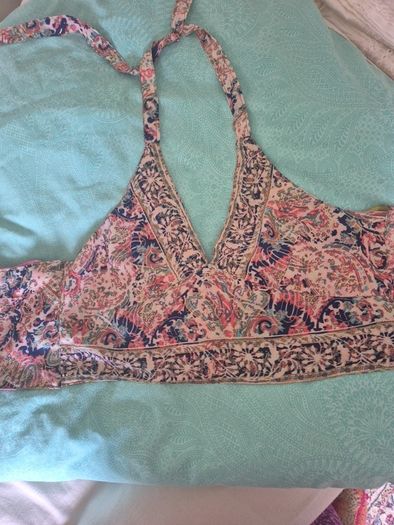Beautiful Silk REVERSIBLE Halterneck