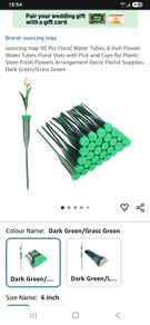 flower stem vials tubes