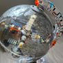 Space Station Globe Building Block Model with LED Light Image 2