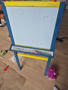 White board and chalk Easel