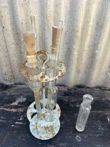 Antique milk/alcohol related labratory pipets