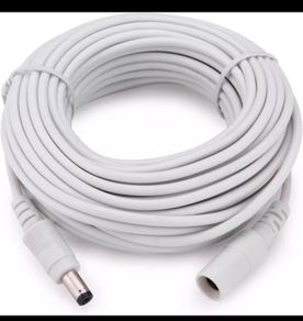 DC Extension Cable 10M Plug 12V Power CCTV Camera. White or Black