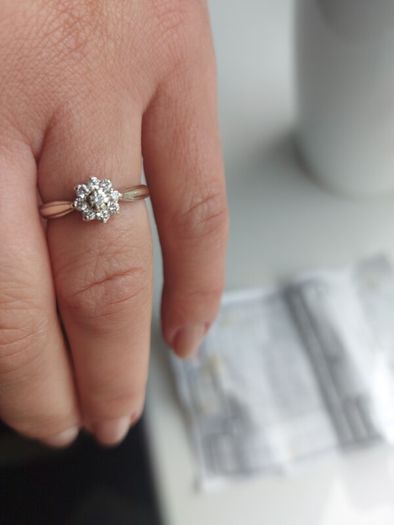 Diamond Ring Authentic with Receipt Good Condition