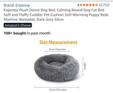 calming dog donut bed