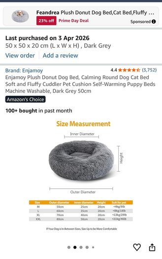 calming dog donut bed