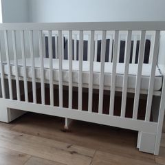 Ikea Stuva crib and Ikea Skonast mattress