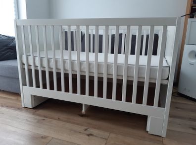 Ikea Stuva crib and Ikea Skonast mattress