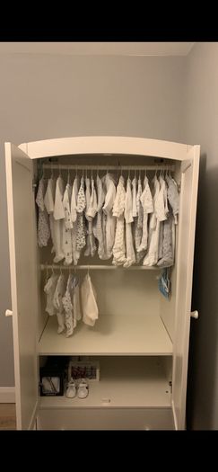 Mamas and Papas Cotbed, Dresser and Wardrobe set