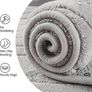 Rugs Living Room 240x300cm,3D Semicircular pattern Grey Area Rugs for Bedroom,Extra Large Rugs for living room,Machine Washable Anti Slip Short Pile Rug for Kids Room Bedroom Image 4