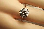 4ct. Moissanite Solitaire Ring