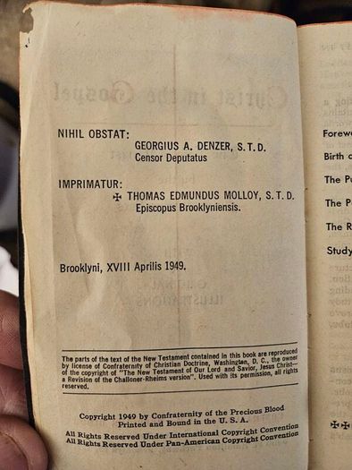 Christ In The Gospel.  The Life Of Christ By The 4 Evangelists. With 170 Original Illustrations. 1949 Edition In Good Condition.  See Photos For Same.
