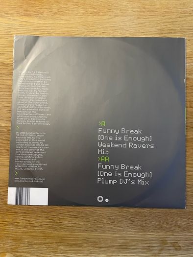 Orbital - Funny Break (One is Enough) - 12" Vinyl Single - 2001 FFRR