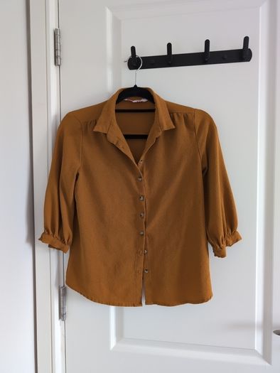 All About You mustard yellow top