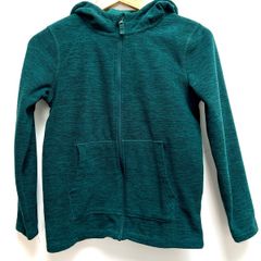Kids green zip-up hoodie