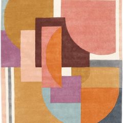 Arty, Rug, Modern carpets, 160 x 230 cm, Rectangular, Medium Pile, Living Room, Dining Bedroom, Dry Clean Only, Care & Fair Certified, Multicoloured