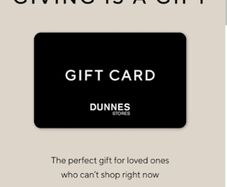 Dunnes card