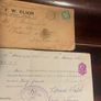Vintage check and envelope Image 2