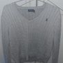 Polo Ralph Lauren Cable-Knit V-Neck Jumper XL Cold Grey Image 6