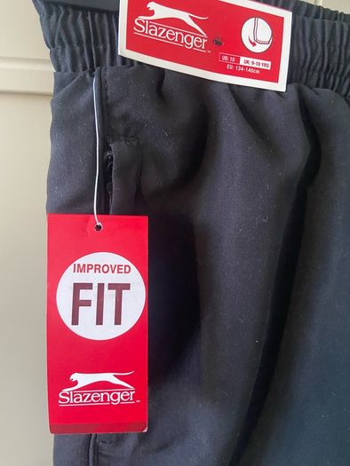 slazenger black tracksuit bottoms 9-10 Brand new with tags