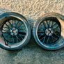 R20 5x120 BMW Style 405M staggered alloy wheels with tyres Image 5