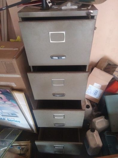 metal filing cabinet