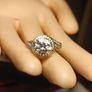 2.5 carat Moissanite Solitaire Ring with Accents Image 10