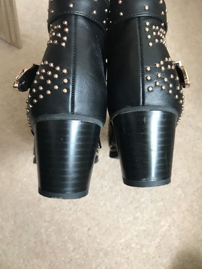 Savida Stud  Buckle Ankle  Boots