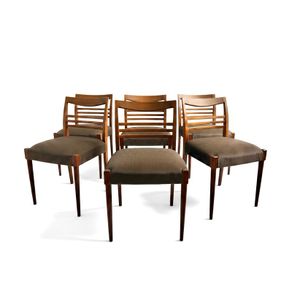 midcentury retro vintage dining chair set