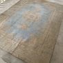 Vintage Style Chenille Rug 170x240cm, Soft Neutral Area Rug, Excellent Condition Image 2